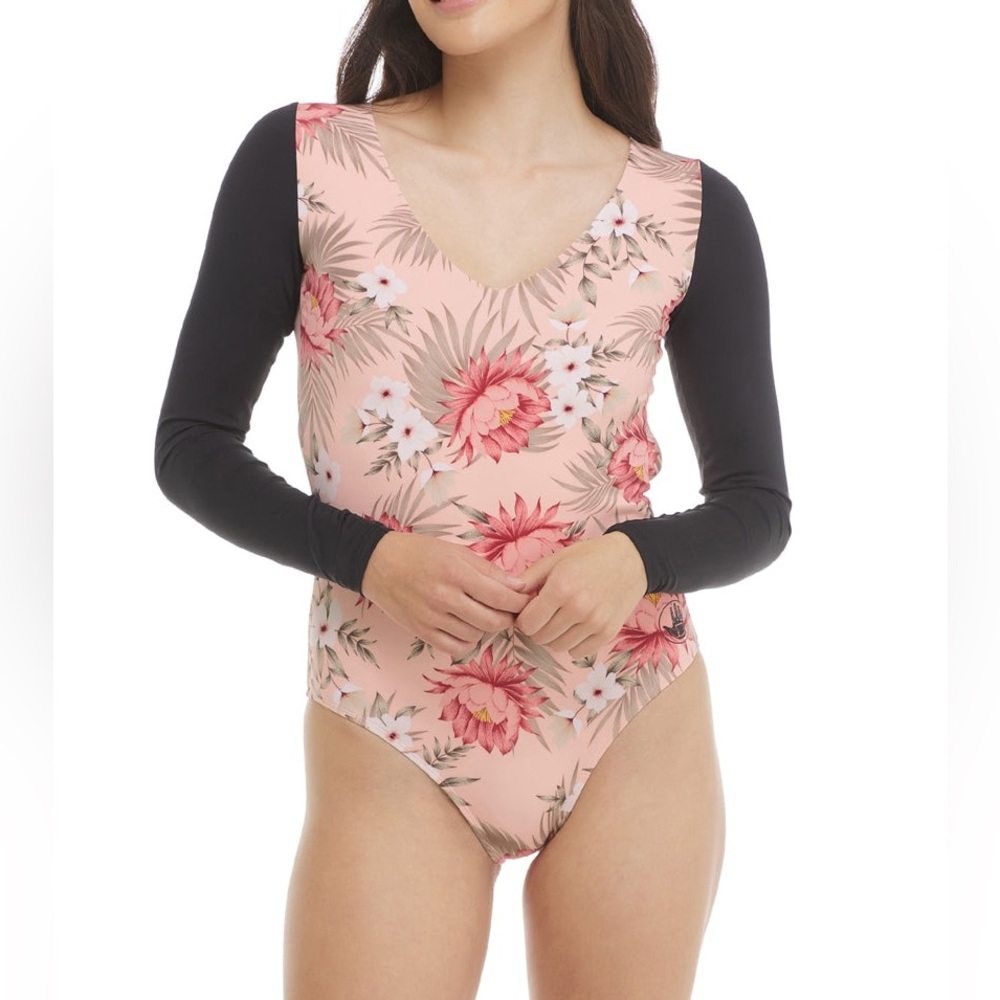 NWT Women’s Body Glove Camelia Chloe Long Sleeve Paddle Suit Peachy Size S